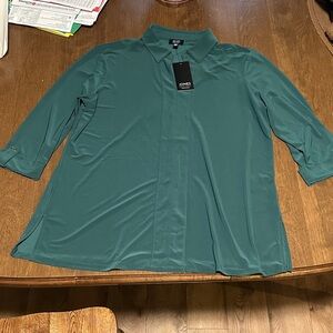 Jones New York Teal Blouse
